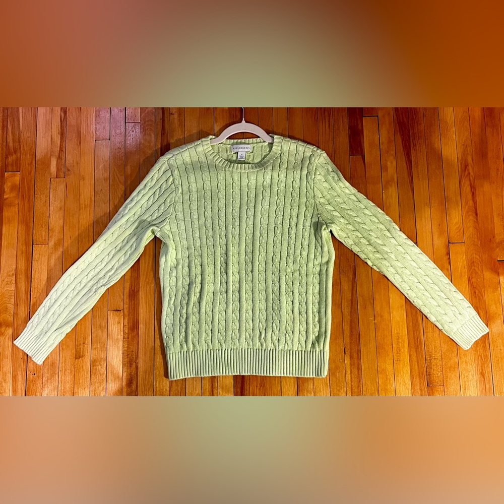Appleseed’s Cable Knit Crew Sweater - Women’s Small